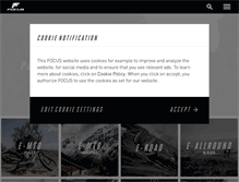Tablet Screenshot of focus-bikes.com